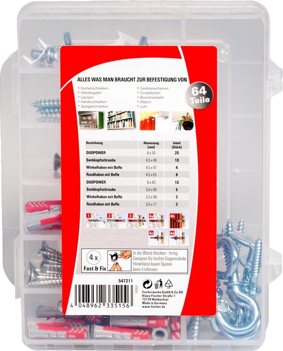 Actual product image Fischer Moving box DuoPower 6.8 (64 pcs.)