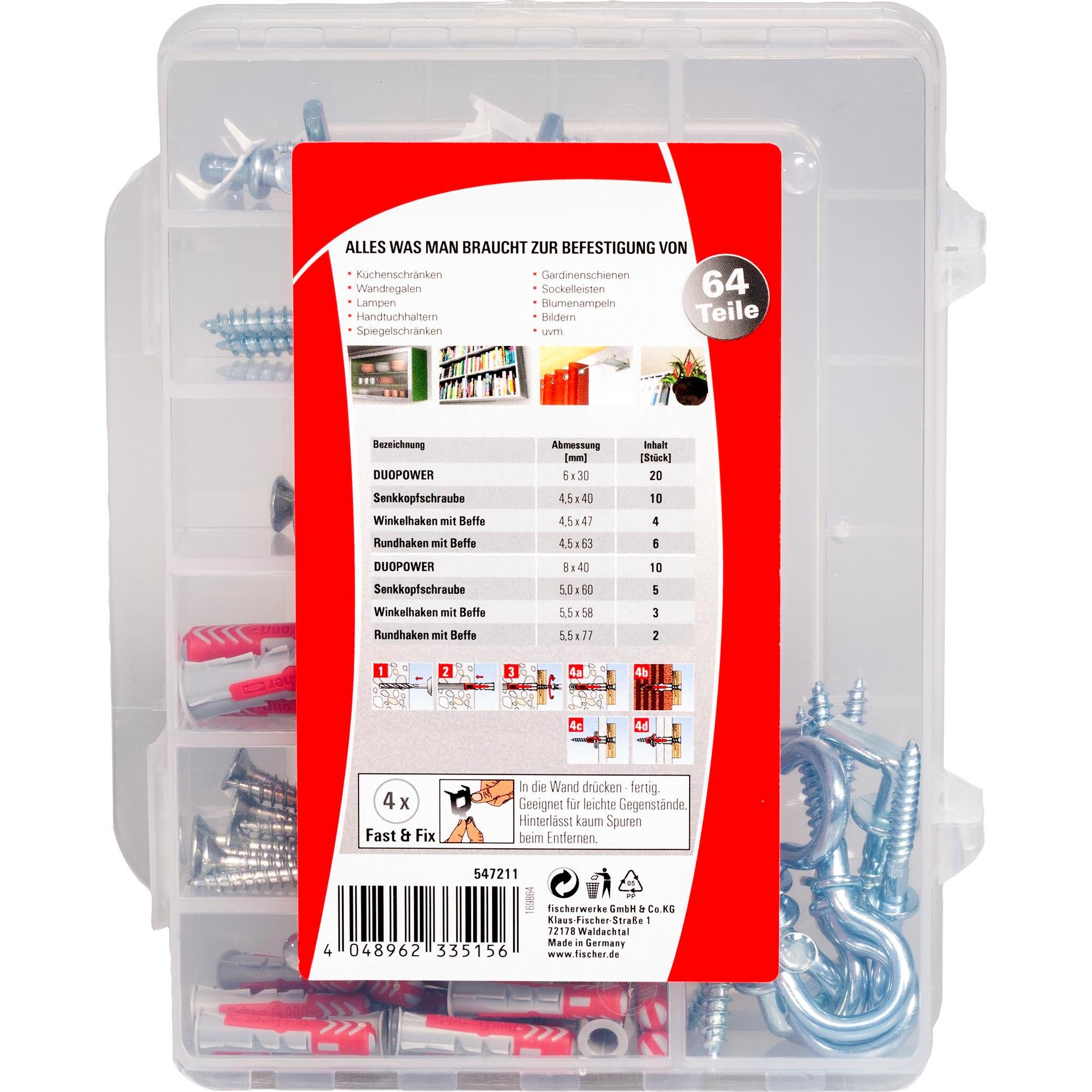 Fischer Umzugsbox DuoPower 6,8 (64) (64 Stk.) (547211)