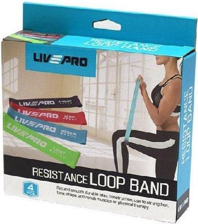 Produktbild Livepro Miniband Fitnessbänder Set (0.24 m, Leicht)