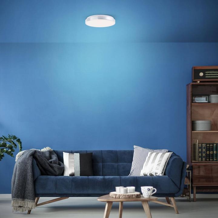 Actual product image Brelight Livius LED wall and ceiling light 33cm nickel/aluminium/white (2400 lm)