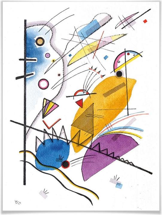 Image du produit Trenddeko Kandinsky - Trait continu (80 x 100 cm)