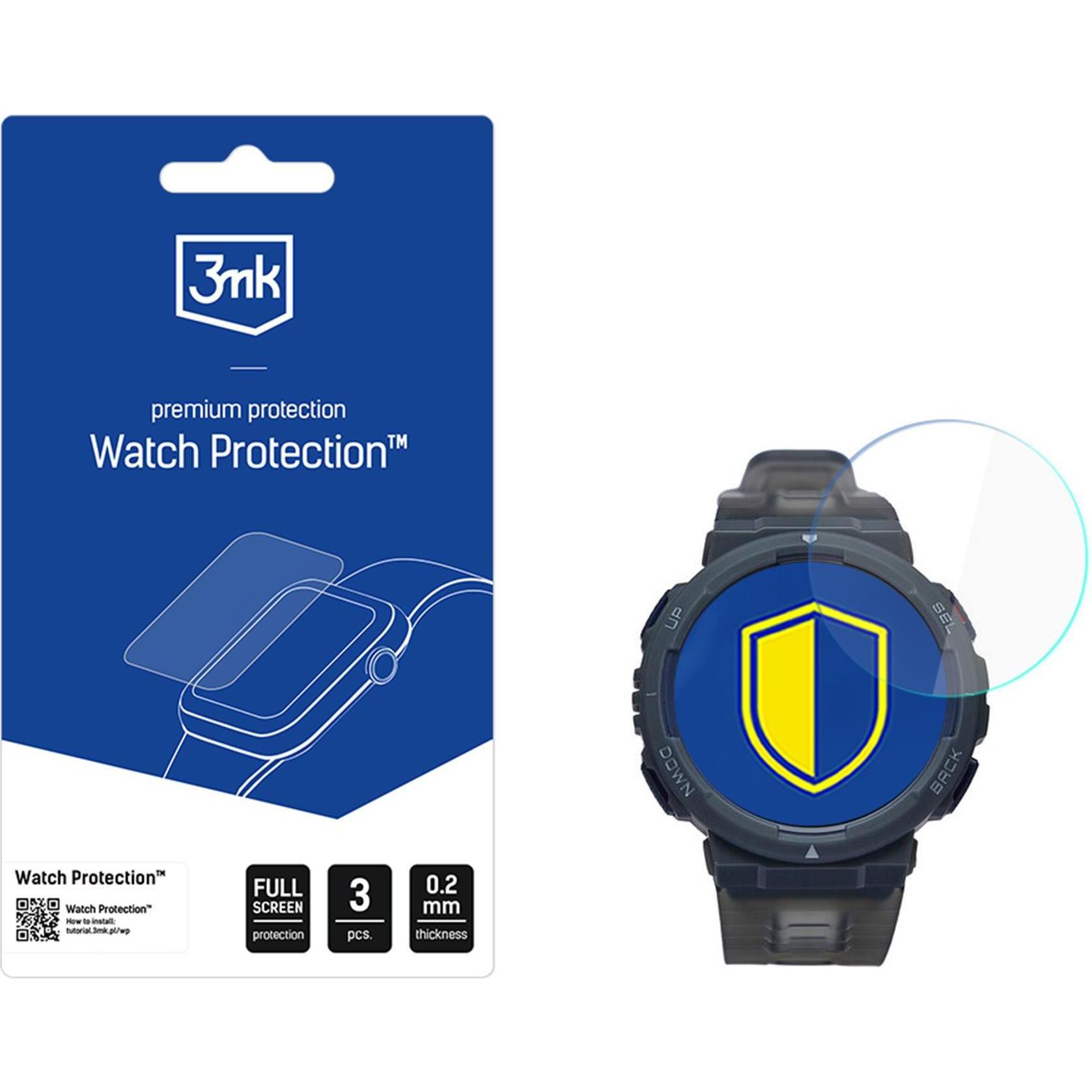 3MK Smartwatch screen protector Watch Protection FlexibleGlass for Amazfit Active Edge, Accessori per smartwatch, Trasparente