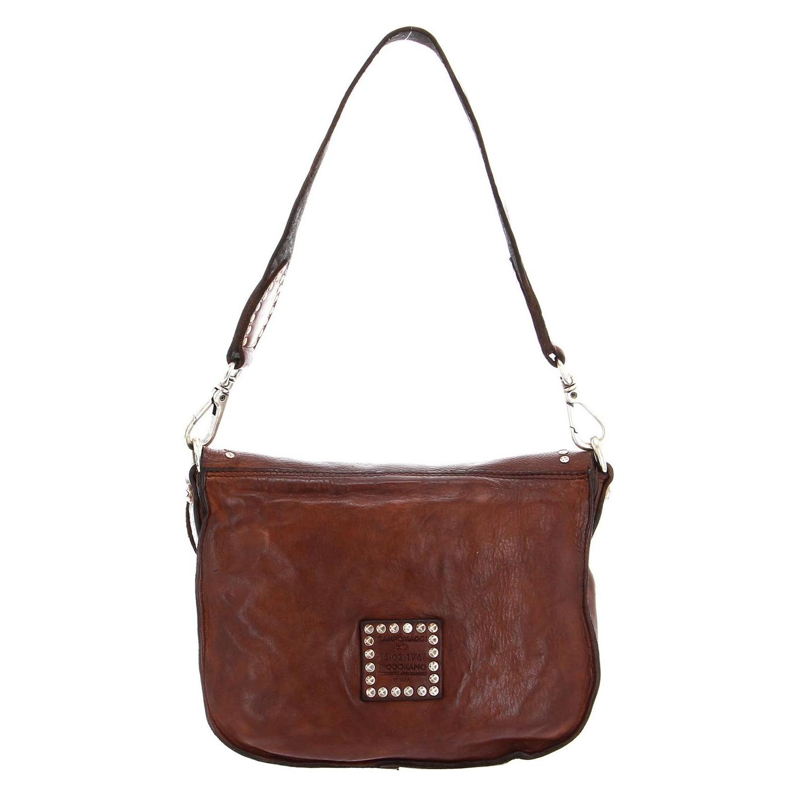 Campomaggi, Damen, Handtasche, Horizontal Shoulder Bag, Braun