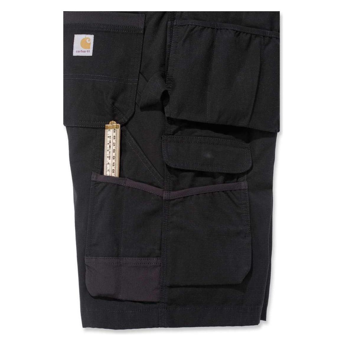 Carhartt, Werkbroek, Steel Multipocket Short Zwart Maat W42 (42)