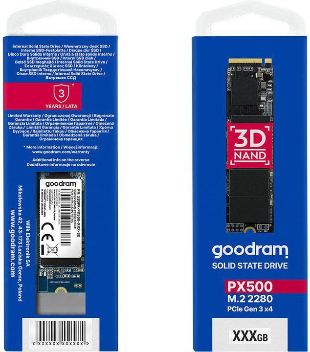 Produktbild Goodram SSD M.2 2280 PCI-E PX500 NVMe (256 GB, M.2 2280)