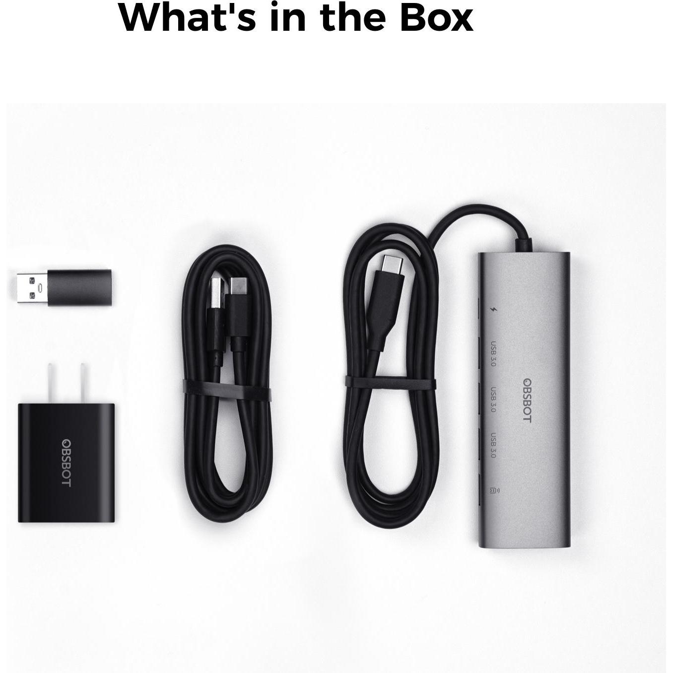 Thumbnail - Obsbot 3-in-1 USB 3.0 Hub (USB-C), Dockingstation + USB Hub