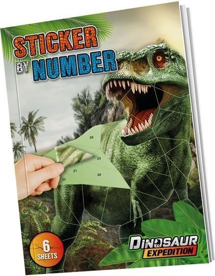 Actual product image Grafix Dino stickers by number