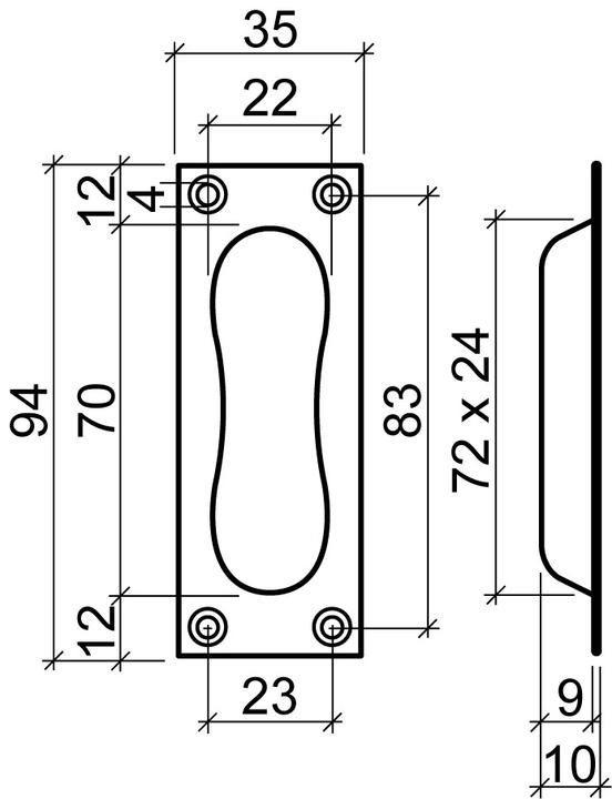 Image du produit Werk14 poignées en coquille