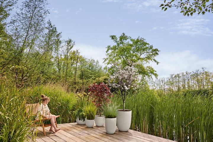 Produktbild Elho Pflanzentopf Sereh Rund 60 cm Beige (60 x 51 cm)