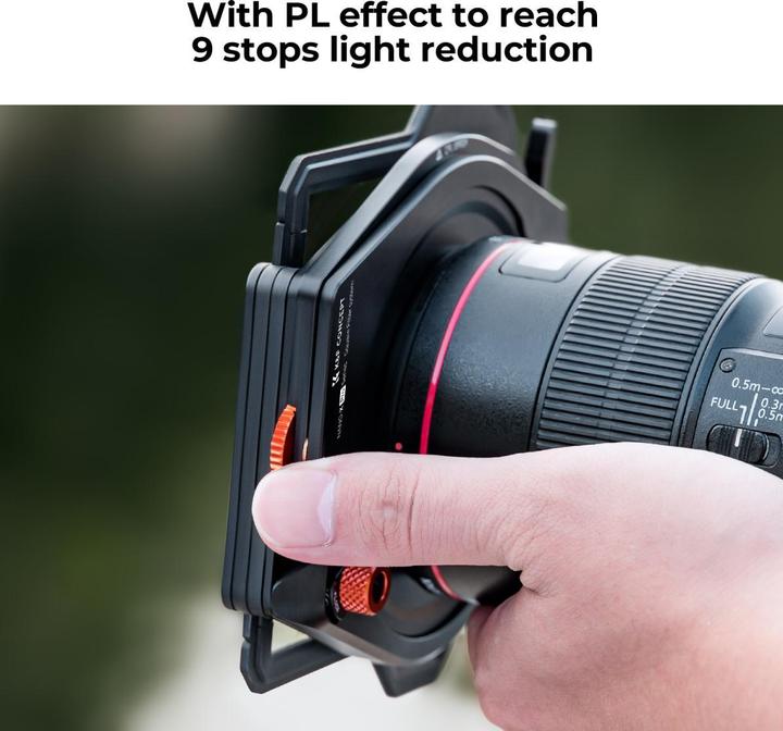 Produktbild K&F Concept 100*100*2mm, square PL lens, optical glass, HD, waterproof anti-scratch, Green Coating, X-PRO Series (100 mm, 100 mm)