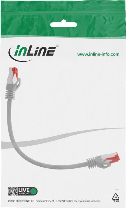 Image du produit InLine Câble de raccordement (S/FTP, CAT6, 0.30 m)