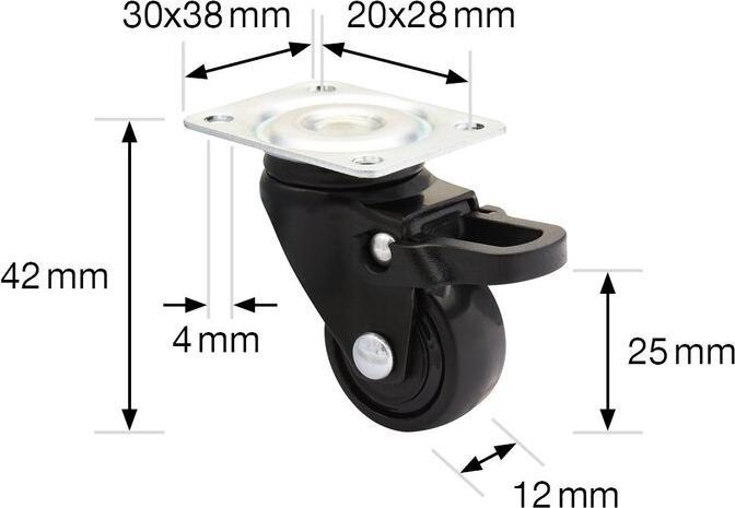Image du produit Wagner System roulettes pivotantes