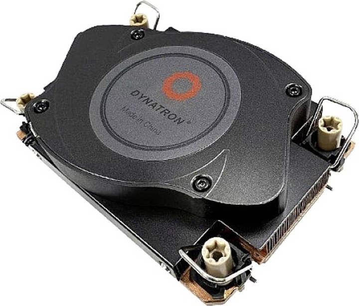 Actual product image Dynatron N3 Intel CPU cooler 1U 4189-4-5 P4-P5 or P+ Copper1100 Heatsink with Vapor Chamber Base act (27 mm)