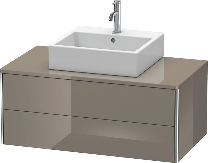 Image du produit Duravit Meuble sous-vasque XSQUARE 400x1000x548mm flannel grey haute brillance (100 x 40 x 55 cm)