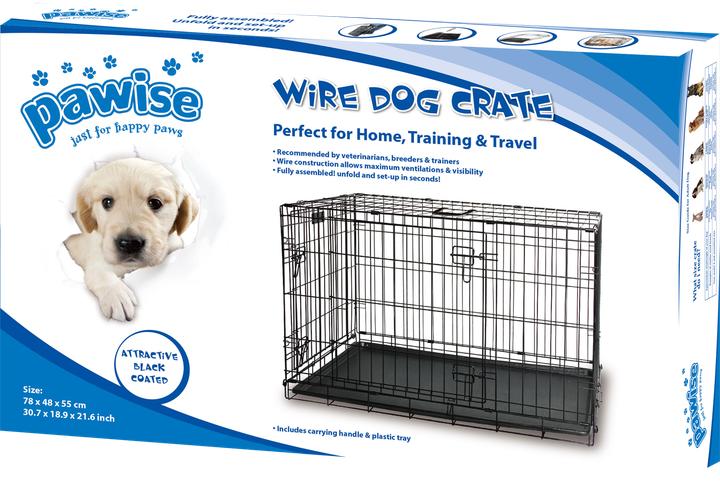 Produktbild Pawise Transportkäfig, verzinkt (Hund, Abschliessbar, Faltbar, Atmungsaktiv)