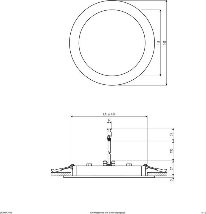 Produktbild EVN-Lichttechnik LED-Einbaupanel (1250 lm)