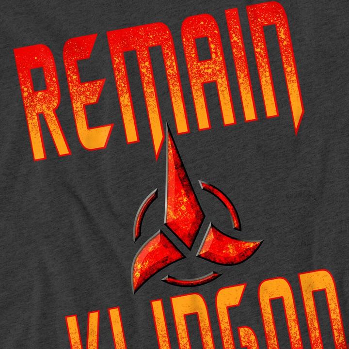 Produktbild Universal Textiles Remain Klingon TShirt (S)