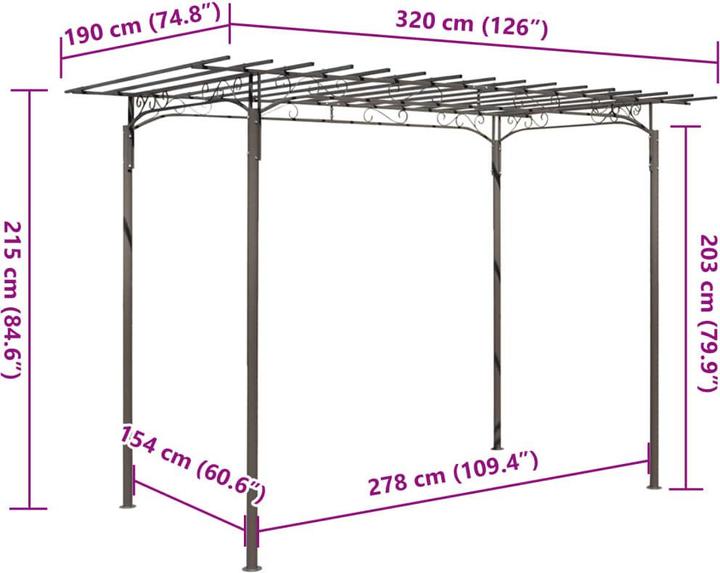 Produktbild vidaXL Lorelai (190 cm, 320 cm)