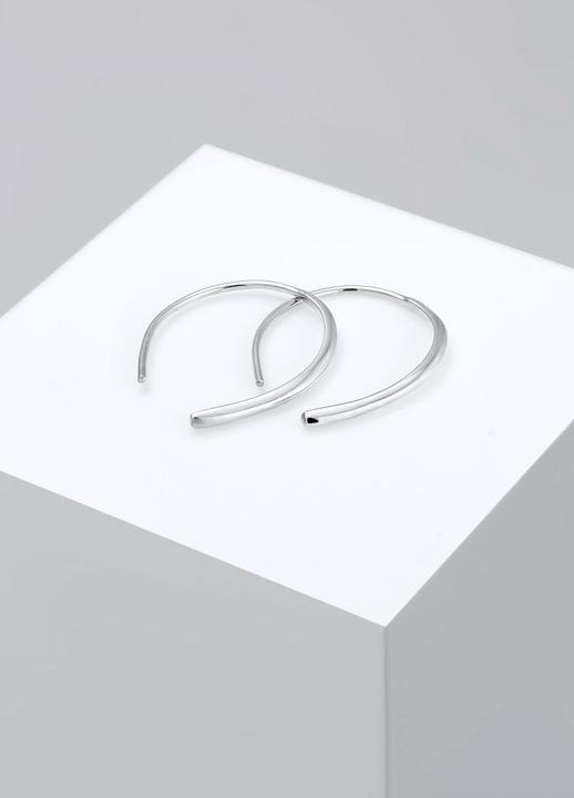 Image du produit Elli Basic Creolen Offenes Design (Argent Sterling)