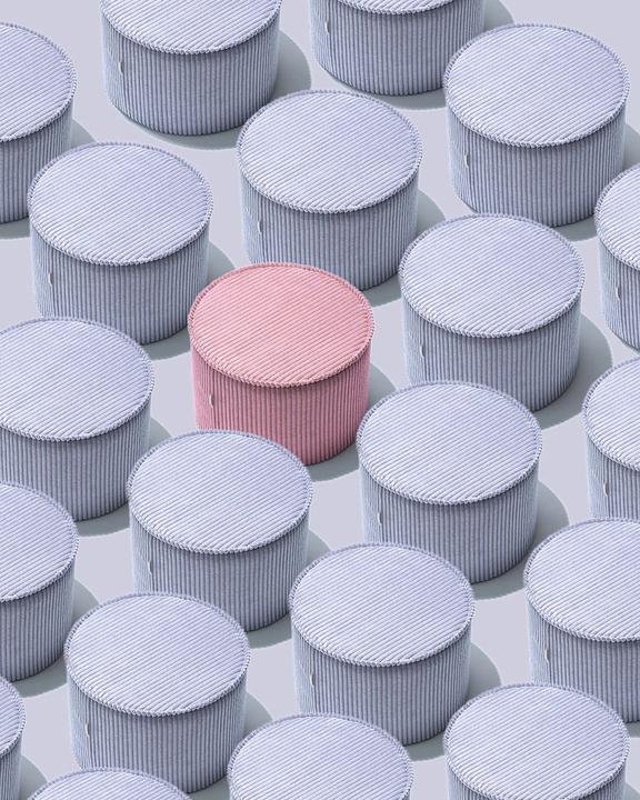 Actual product image Wigiwama Wikiwama pouffe / stool