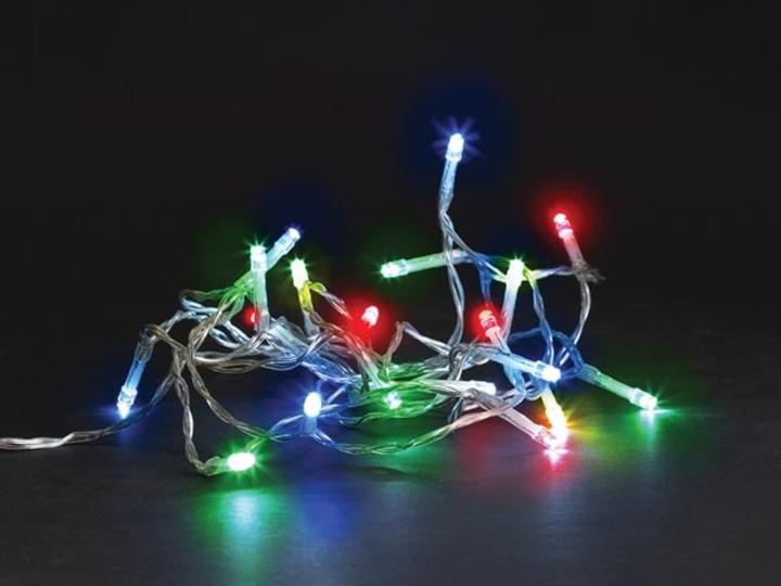 Actual product image Vellight Meissa LED - 2 m - 20 LEDs - multicoloured - transparent cable - modulator - batteries not included (2 m)