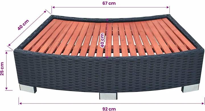 Actual product image vidaXL Spa Polyrattan