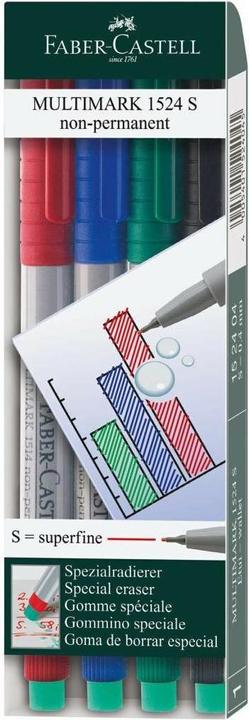 Produktbild Faber-Castell Overheadstift Multimark (Mehrfarbig, 0.40 mm, 4 x)