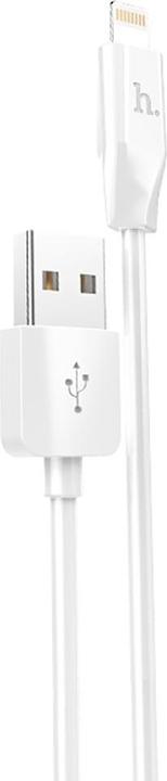 Image du produit Hoco - Data Cable Rapid (X1) - USB-A to Lightning, 10.5W, 2.4A, 2m - White (2 m, USB 2.0, 10.50 W)