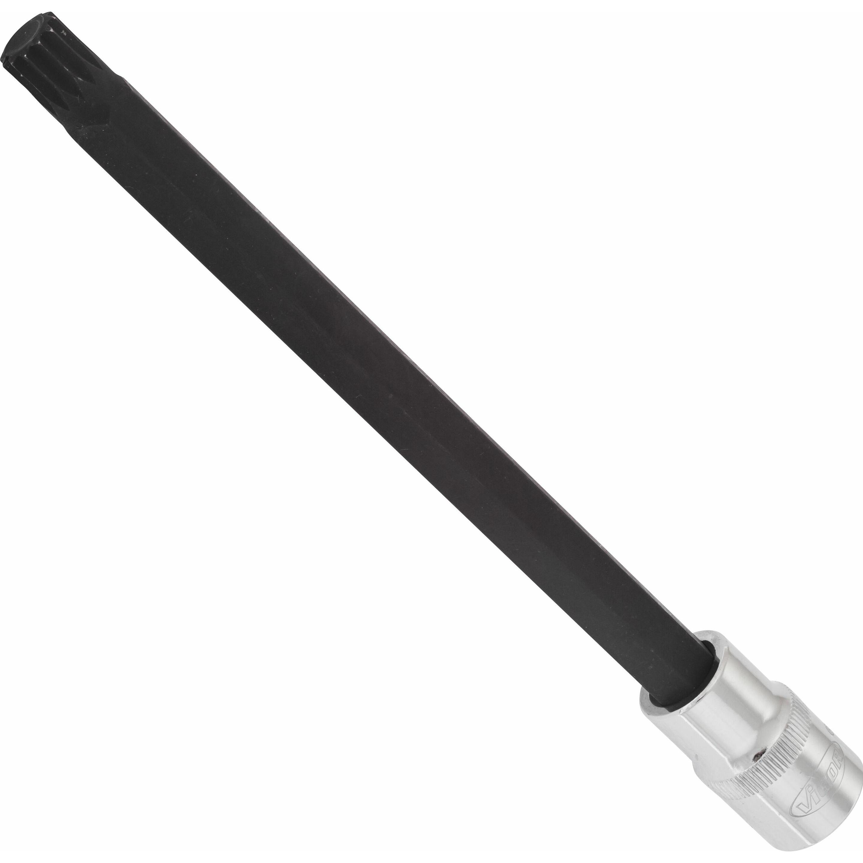Vigor, Steckschlüssel + Stecknuss, Innenvielzahn Schraubendreher-Einsatz (XZN) ∙ V2135 ∙ Vierkant12,5 mm (1/2 Zoll) ∙ In...