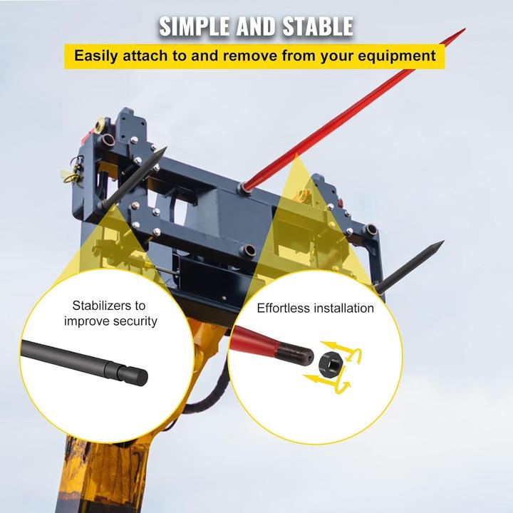 Actual product image Vevor Hay Stack Pin Ball Fork
