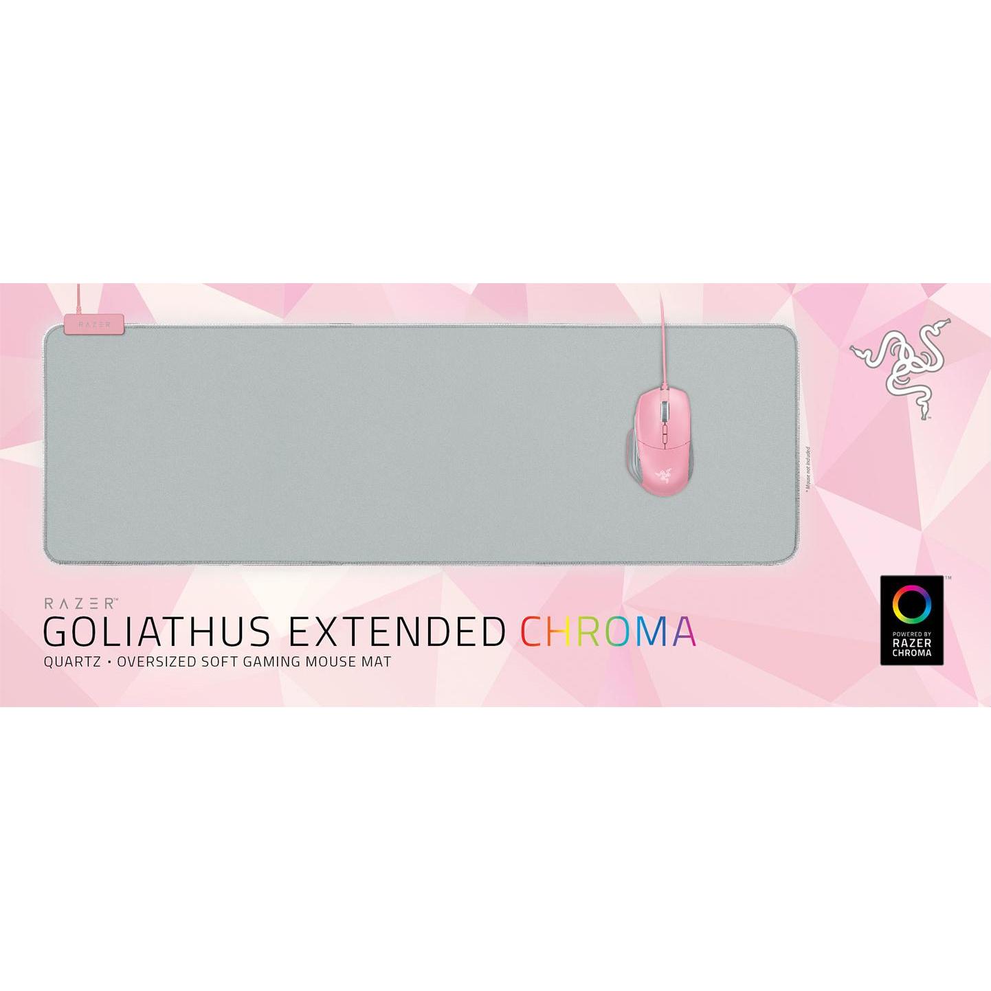 Razer Goliathus Extended Chroma (Wide), Mausmatte, Grau, Rosa