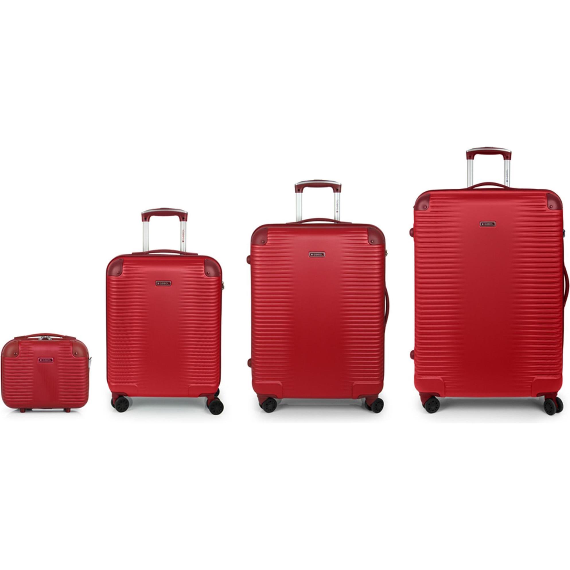 Gabol, Koffer, Balance XP 4 Rollen Kofferset 4-teilig, Rot, (233 l, XL (ab 115l))