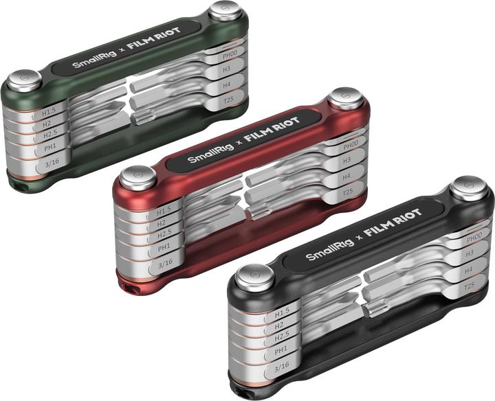 Actual product image SmallRig x FILM RIOT 10 in 1 Detent Folding Multi Tool Kit (Green) 4814