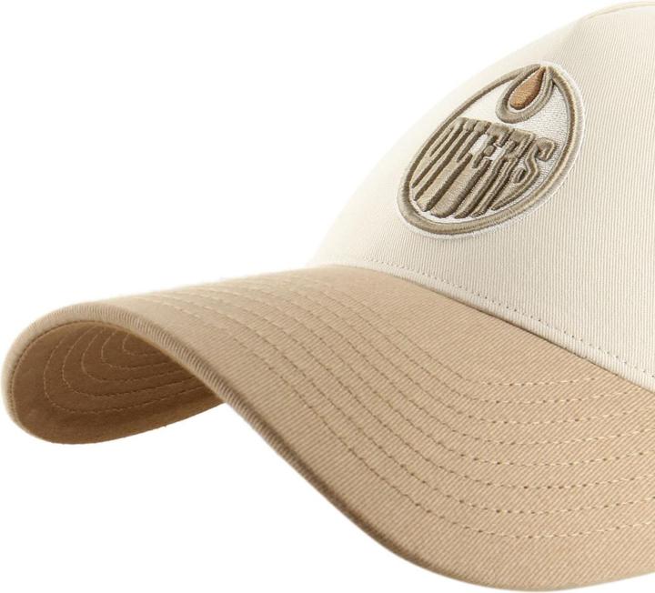 Actual product image 47 Brand Snapback Cap - Side Script Edmonton Oilers Beige