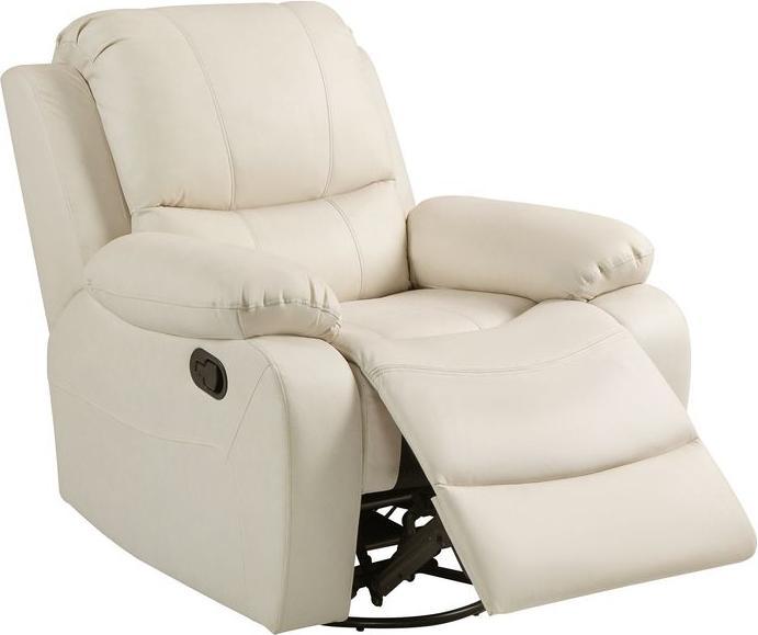 Image du produit Swisshandel24 Fauteuil TV Fonction chaise longue, repose-pieds, pivotant Système de ressorts ensachés, crème