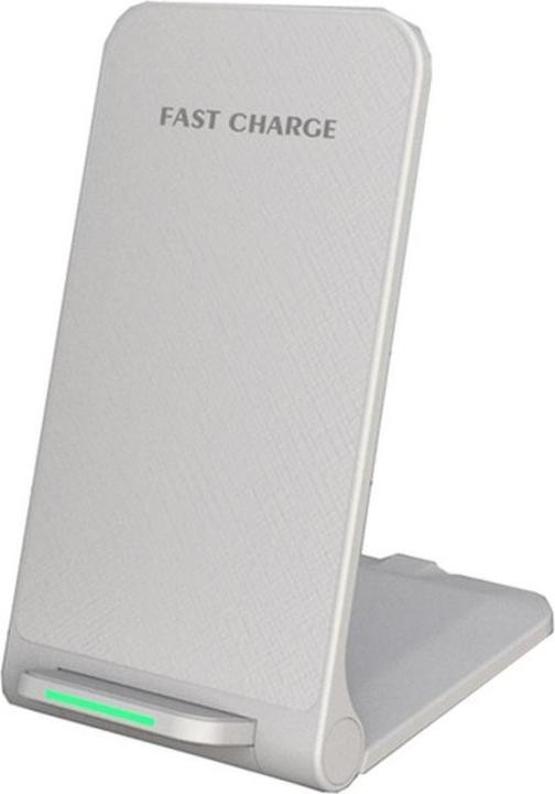 1st Cool 1stCOOL Qi wireless charger, folding stand, USB-C, white
