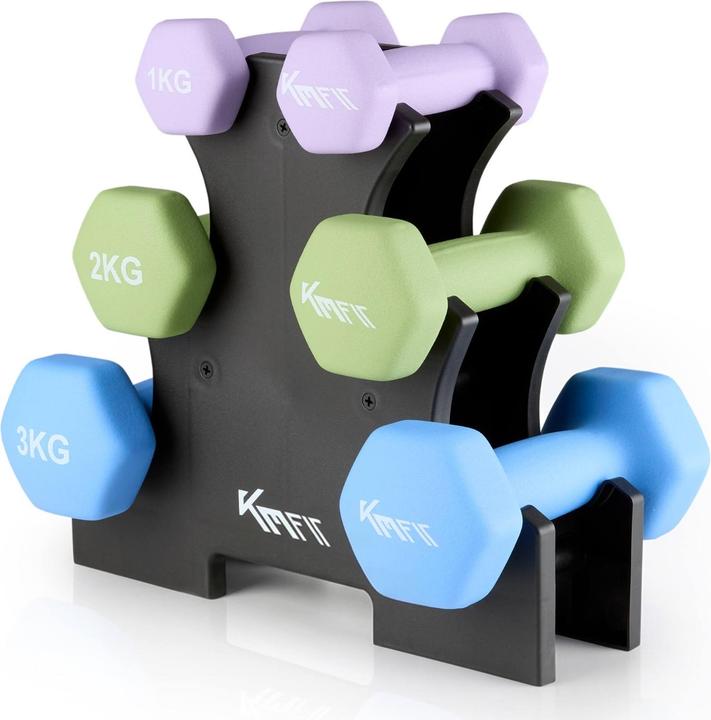 Arebos Neopren Kurzhantelset mit Ständer