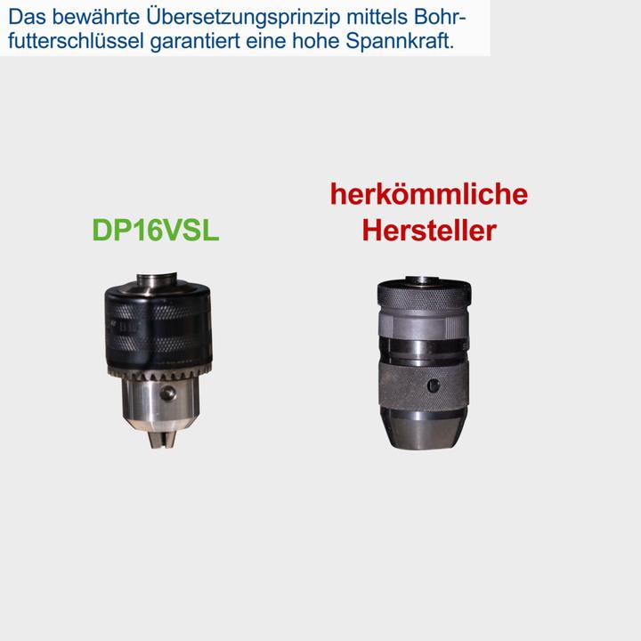 Actual product image Scheppach DP16VLS Drilling machine 230-240V 50Hz 500W (Electrical connection)