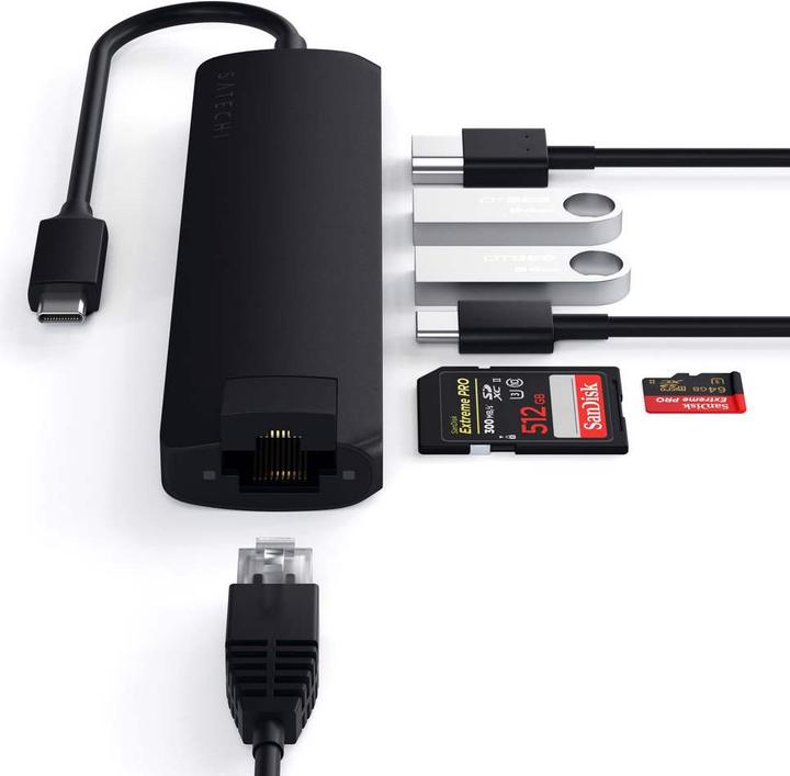 Produktbild Satechi ST-UCSMA3K (USB-C, 7 Ports)
