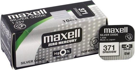 Produktbild Maxell 371 / SR920SW - 10 Uhrenbatterien (10 Stk., SR69, 45 mAh)