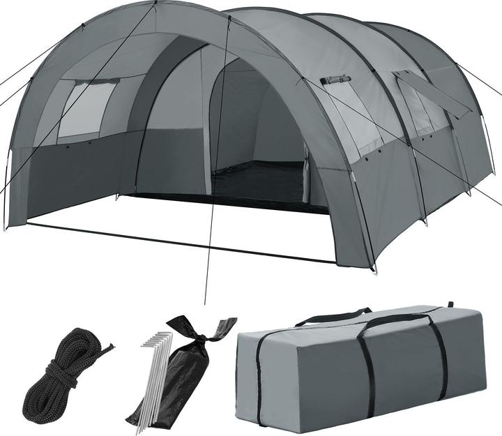 tectake Roskilde (Tunnelzelt, 7.50 kg, 6 Personen)