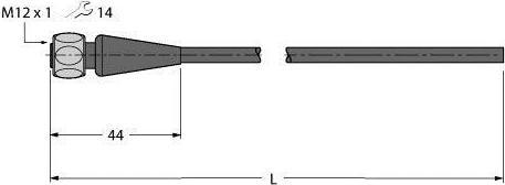Produktbild Turck Food & Beverage hygienic TPE Anschlussleitung RKH4.4-50/TFG (50 m)