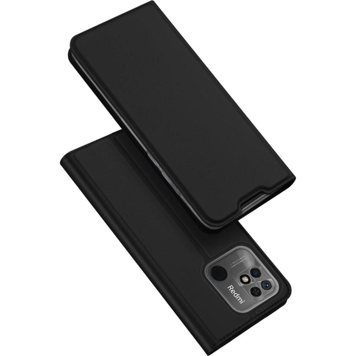 Dux Ducis Skin Pro Series Bookcover (Xiaomi Redmi 10C), Smartphone Hülle, Schwarz