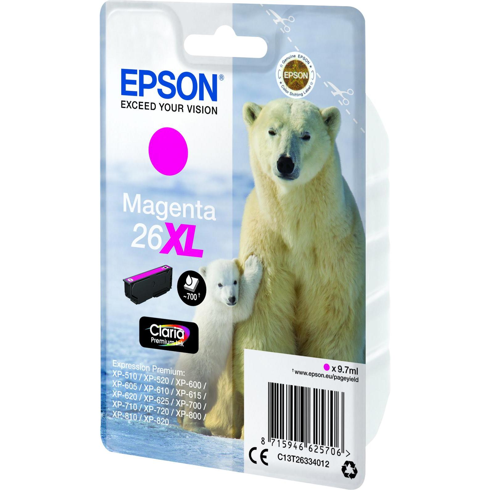 Thumbnail - Epson, Druckerpatrone, Claria Premium Ink Magenta 26x (M)