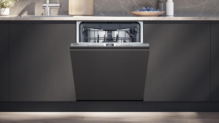 Produktbild Siemens iQ300, Vollintegrierter Geschirrspüler, 60 cm, varioScharnier für besondere Einbausituationen, SN73E
