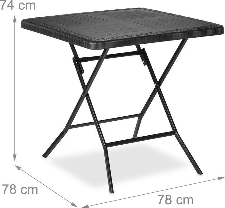Image du produit Relaxdays Table de jardin (78 cm)