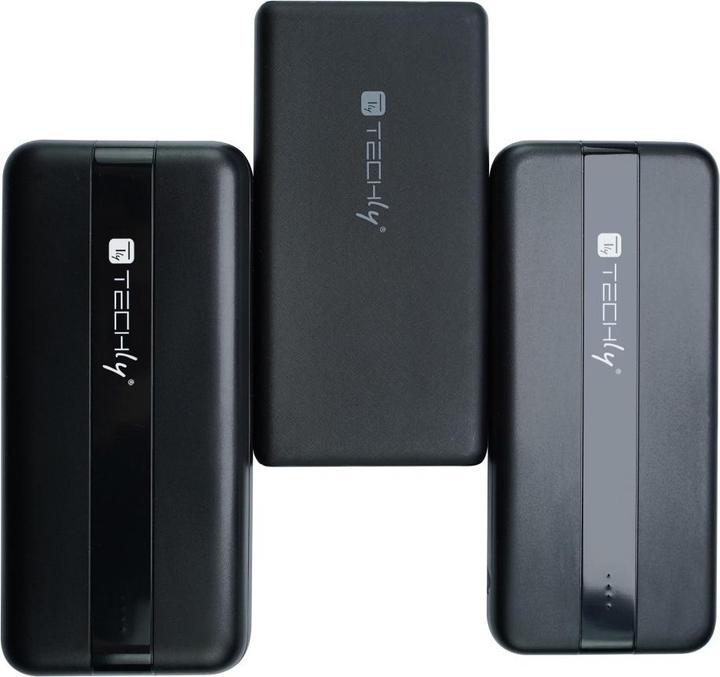 Productafbeelding Techly Power Bank Oplader 10000mAh 2x USB 1x USB-C met USB-C Kabel (10000 mAh, 10 W, 37 Wh)