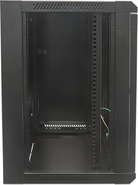 Produktbild Intellinet 19 Zoll Wandgehäuse 19" Wandverteiler, 9HE, 450mm tief, schwarz (9 HE, 19 Zoll Rack)