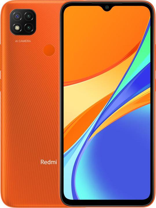 Actual product image Xiaomi Redmi 9C (64 GB, Sunrise Orange, Midnight Gray, 6.53", Dual SIM, 4G)