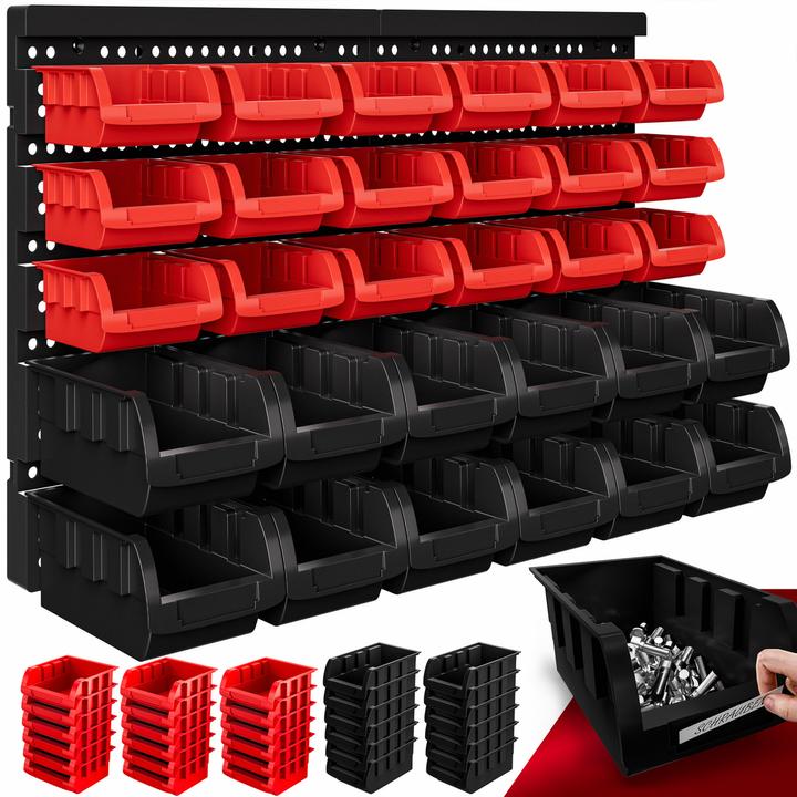 Deuba Wall shelf with stacking boxes